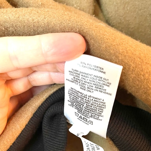 EXPRESS TAN POCKETS, ZIPPER HOODIE - Picture 5 of 5